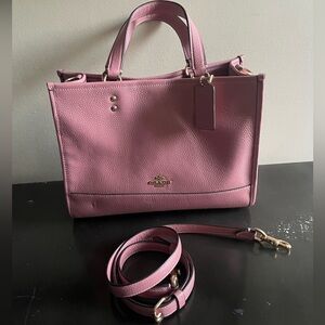 Coach Dempsey Carryall in True Pink with Gold Hardware